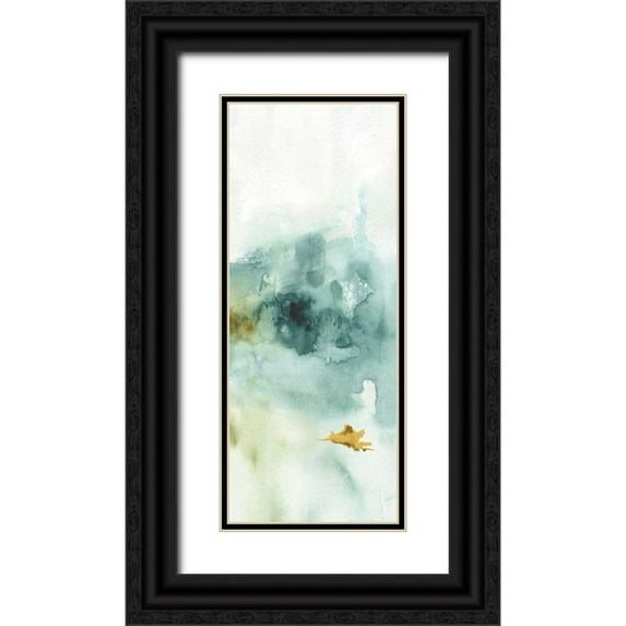 Audit, Lisa 15x32 Black Ornate Wood Framed with Double Matting Museum Art Print Titled - My Greenhouse Abstract VI