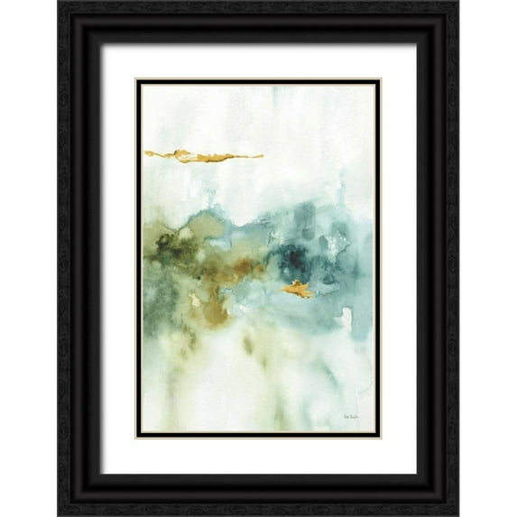 Audit, Lisa 17x24 Black Ornate Wood Framed with Double Matting Museum Art Print Titled - My Greenhouse Abstract II