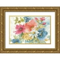 thumbnail image 1 of Audit, Lisa 18x13 Gold Ornate Wood Framed with Double Matting Museum Art Print Titled - My Garden Bouquet I, 1 of 4