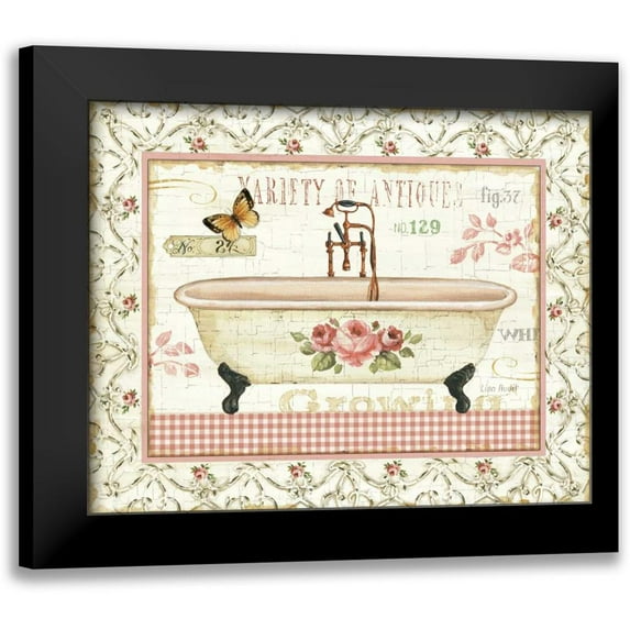 Audit, Lisa 18x15 Black Modern Framed Museum Art Print Titled - Rose Garden III