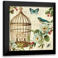 thumbnail image 1 of Audit, Lisa 20x20 Black Modern Framed Museum Art Print Titled - Free as a Bird II, 1 of 5