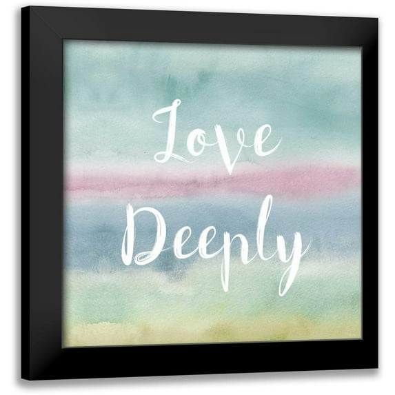 Audit, Lisa 20x20 Black Modern Framed Museum Art Print Titled - Rainbow Seeds Painted Pattern XIV Cool Love