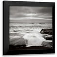 thumbnail image 1 of Audit, Lisa 20x20 Black Modern Framed Museum Art Print Titled - Sunset on the Coast II, 1 of 5