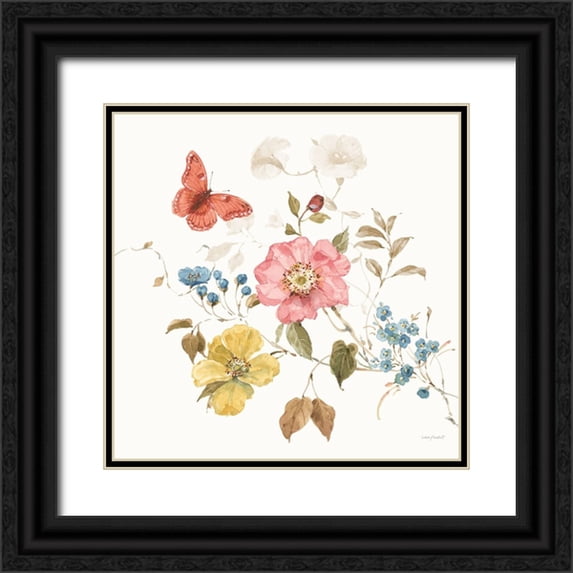 Audit, Lisa 20x20 Black Ornate Wood Framed with Double Matting Museum Art Print Titled - Countryside III