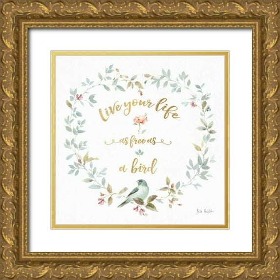 Audit, Lisa 20x20 Gold Ornate Wood Framed with Double Matting Museum Art Print Titled - Beautiful Romance XV
