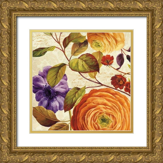 Audit, Lisa 20x20 Gold Ornate Wood Framed with Double Matting Museum Art Print Titled - End of Summer III