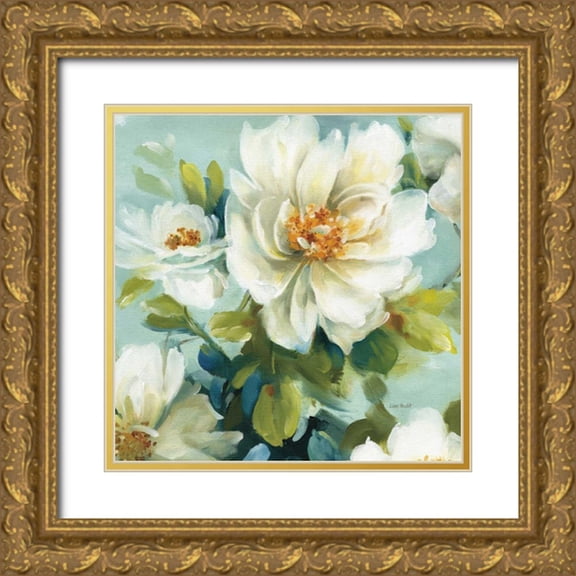 Audit, Lisa 20x20 Gold Ornate Wood Framed with Double Matting Museum Art Print Titled - Reflections III Crop