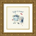 thumbnail image 1 of Audit, Lisa 20x20 Gold Ornate Wood Framed with Double Matting Museum Art Print Titled - Summer Garden XVI, 1 of 4
