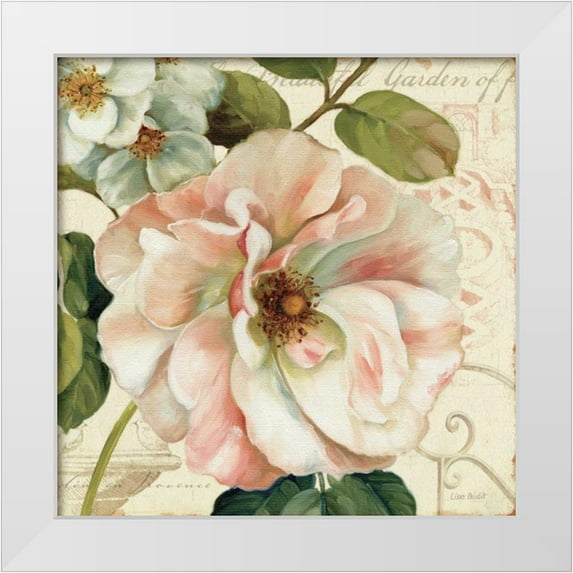 Audit, Lisa 20x20 White Modern Wood Framed Museum Art Print Titled - Les Jardin II