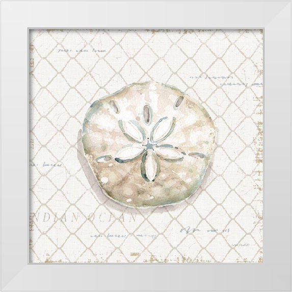 Audit, Lisa 20x20 White Modern Wood Framed Museum Art Print Titled - Ocean View V