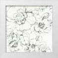 thumbnail image 1 of Audit, Lisa 20x20 White Modern Wood Framed Museum Art Print Titled - Summer Bloom II BW, 1 of 4
