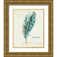 thumbnail image 1 of Audit, Lisa 20x24 Gold Ornate Wood Framed with Double Matting Museum Art Print Titled - Indigold XIX, 1 of 4
