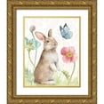 thumbnail image 1 of Audit, Lisa 20x24 Gold Ornate Wood Framed with Double Matting Museum Art Print Titled - Spring Softies Bunnies  II Pink, 1 of 4