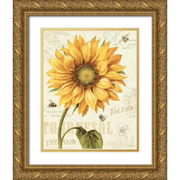 Audit, Lisa 20x24 Gold Ornate Wood Framed with Double Matting Museum Art Print Titled - Under the Sun I