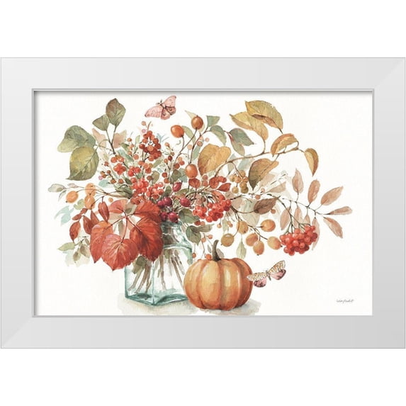 Audit, Lisa 24x17 White Modern Wood Framed Museum Art Print Titled - Autumn in Nature 01 on White