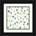 thumbnail image 1 of Audit, Lisa 26x26 Black Ornate Wood Framed with Double Matting Museum Art Print Titled - Blue and Green Garden Step 05A, 1 of 4