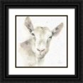 thumbnail image 1 of Audit, Lisa 26x26 Black Ornate Wood Framed with Double Matting Museum Art Print Titled - Farm Friends I Neutral, 1 of 4