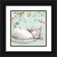 thumbnail image 1 of Audit, Lisa 26x26 Black Ornate Wood Framed with Double Matting Museum Art Print Titled - Mint Crush 15 on Mint Square, 1 of 4