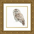 thumbnail image 1 of Audit, Lisa 26x26 Gold Ornate Wood Framed with Double Matting Museum Art Print Titled - Forest Friends IX, 1 of 4