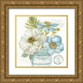 thumbnail image 1 of Audit, Lisa 26x26 Gold Ornate Wood Framed with Double Matting Museum Art Print Titled - My Greenhouse Bouquet II, 1 of 4