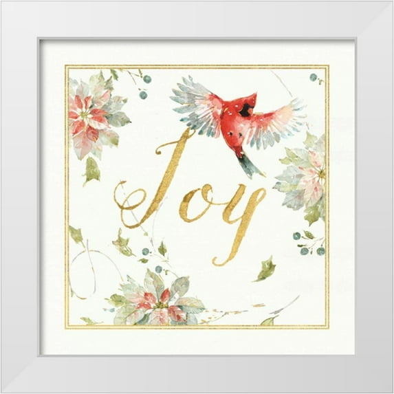 Audit, Lisa 26x26 White Modern Wood Framed Museum Art Print Titled - Dancing Bird II