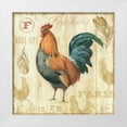 thumbnail image 1 of Audit, Lisa 26x26 White Modern Wood Framed Museum Art Print Titled - Joli Rooster IIC, 1 of 4