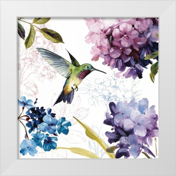 Audit, Lisa 26x26 White Modern Wood Framed Museum Art Print Titled - Spring Nectar Square II