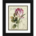thumbnail image 1 of Audit, Lisa 26x32 Black Ornate Wood Framed with Double Matting Museum Art Print Titled - Garden View II - Tulip, 1 of 4