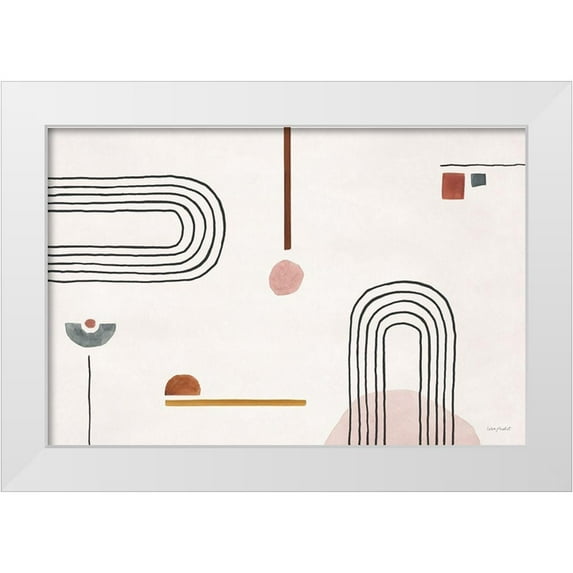 Audit, Lisa 32x23 White Modern Wood Framed Museum Art Print Titled - Sierra Abstract 04