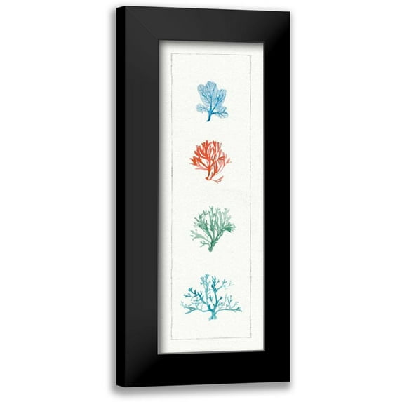 Audit, Lisa 7x14 Black Modern Framed Museum Art Print Titled - Water Coral VII