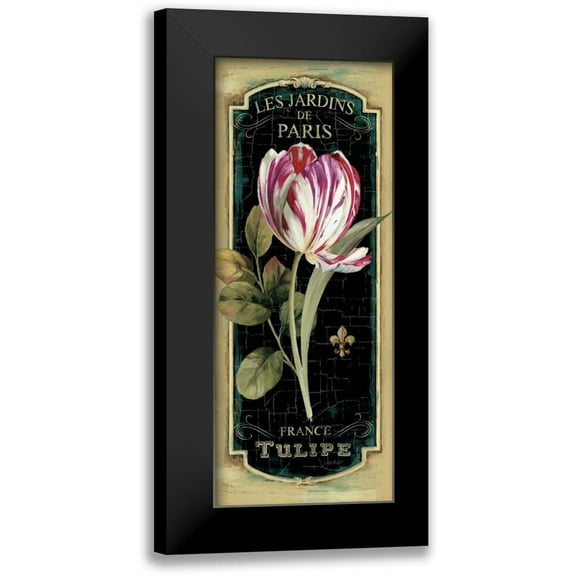 Audit, Lisa 8x14 Black Modern Framed Museum Art Print Titled - Garden View IV Black