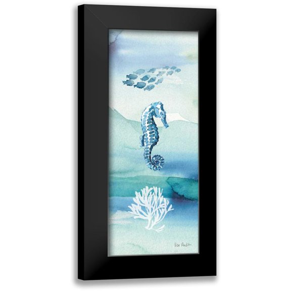 Audit, Lisa 8x14 Black Modern Framed Museum Art Print Titled - Sea Life VII no Border