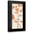 thumbnail image 1 of Audit, Lisa 8x14 Black Modern Framed Museum Art Print Titled - Soft Terracotta Mixed Greens LIX, 1 of 5