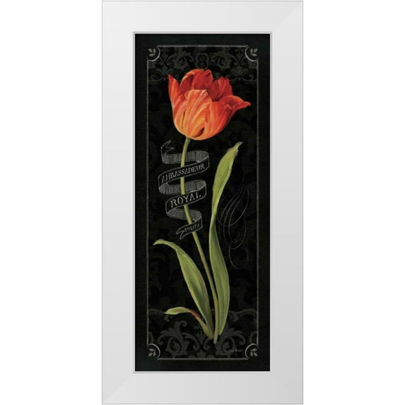 Audit, Lisa 8x14 White Modern Wood Framed Museum Art Print Titled - Tulipa Botanica II