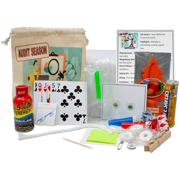 Audit Season Survival Kit | Funny, Gag Gift for Auditors, Accountants, Coworkers and Friends