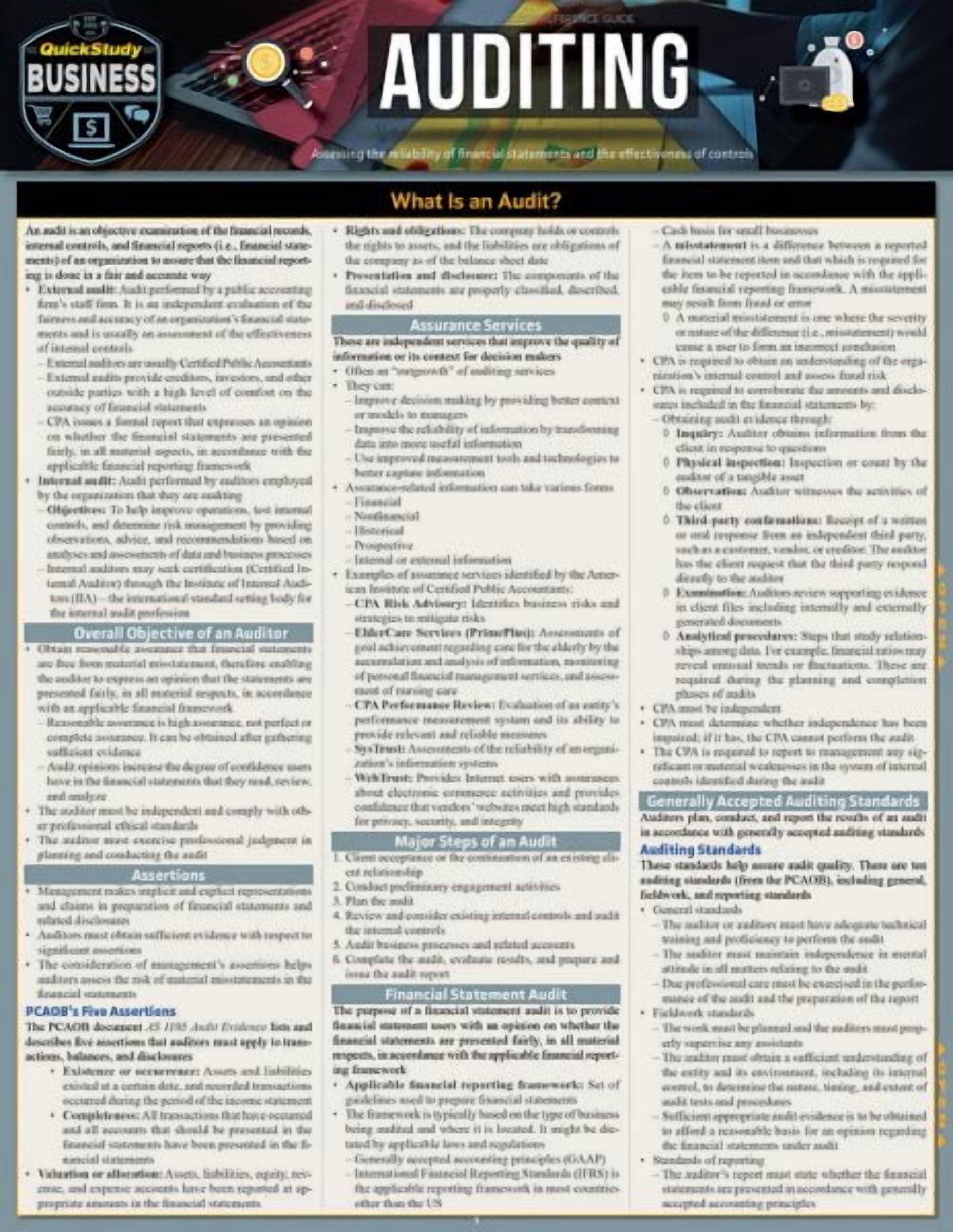 Auditing: A Quickstudy Reference Tool (Other) - Walmart.com