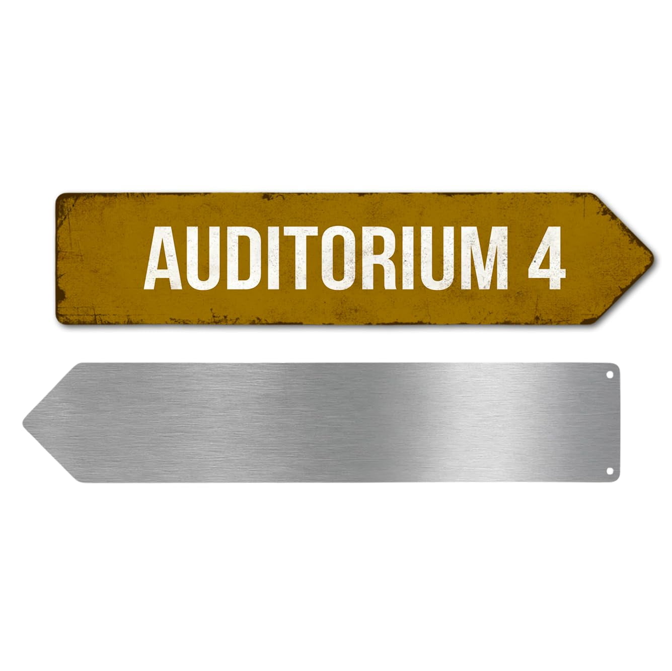Auditorium 4 Metal Sign by DC | Arrow Metal Directional Signage for ...
