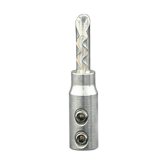 Auditory Adapter Banana Plug for Sound Box Wire Connection Featuring Serrated Designing Not Need Solder