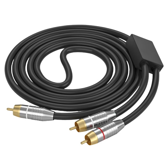 Auditory Extension Cable with Gold Plated Male to Double Male Connectors 2 Splitter Cable