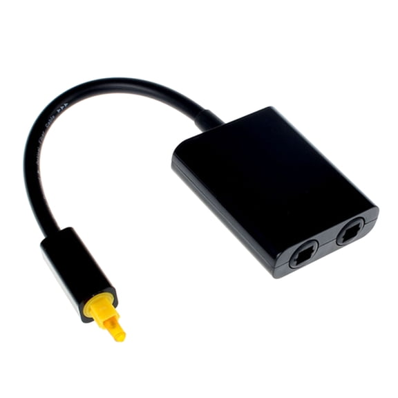 Auditory Splitter 1 In 2 Out Digital Auditory Optical Cable Adapter For Easy Installation Multiple Devices Compatibility