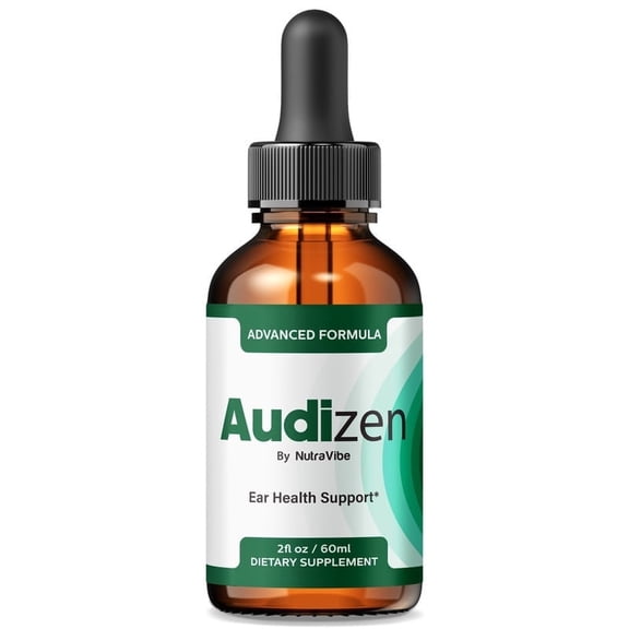 Audizen Daily Ear Health and Hearing Support Drops with a Clean Liquid Formula for Auditory Wellness and Inner Ear Balance | Plant-Based, Easy-to-Use Droppers (30 Servings)
