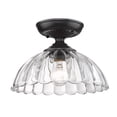 thumbnail image 1 of Golden Lighting Audra 1-light 12in Semi-Flush Mount in Matte Black, 1 of 4