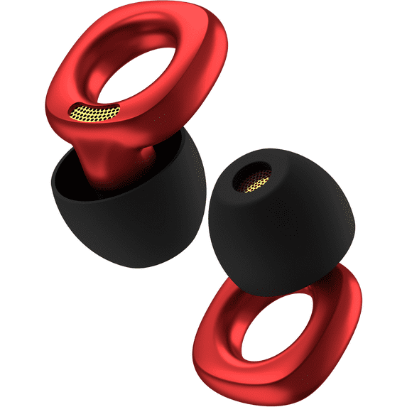 Audree Style Ear Plugs for Concert, Festival, Event & Noise Sensitivity, Red