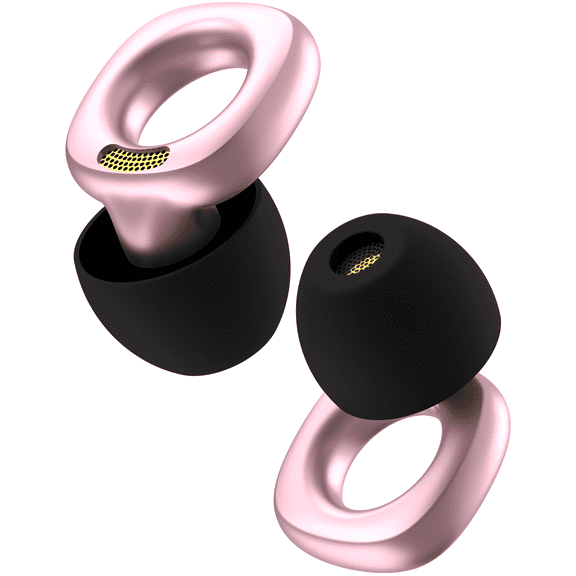 Audree Style High Fidelity Ear Plugs, Festival, Event & Noise Sensitivity, Pink