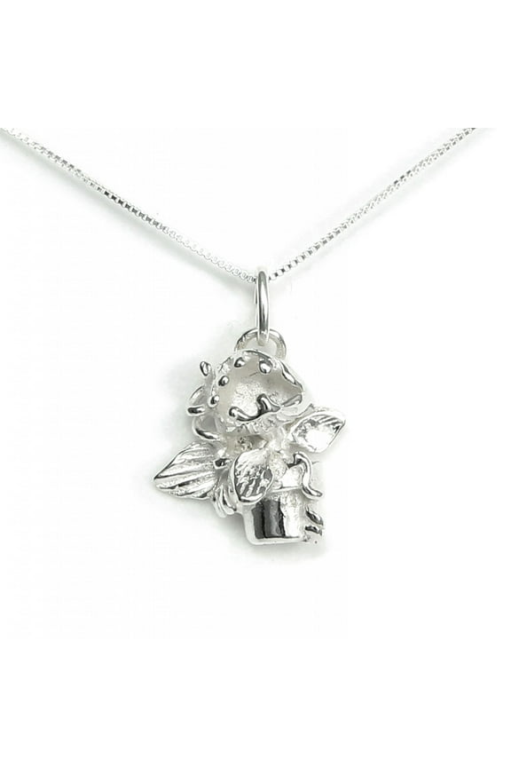 Audrey 2 Little Shop of Horrors Musical Theater inspired Necklace - Solid Sterling Silver - Handcrafted in USA (18 Inch Chain Length)