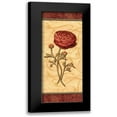 thumbnail image 1 of Audrey, Charlene 10x18 Black Modern Framed Museum Art Print Titled - Red Passion Renonculus, 1 of 5