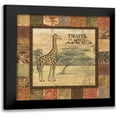 thumbnail image 1 of Audrey, Charlene 12x12 Black Modern Framed Museum Art Print Titled - Safari I, 1 of 5