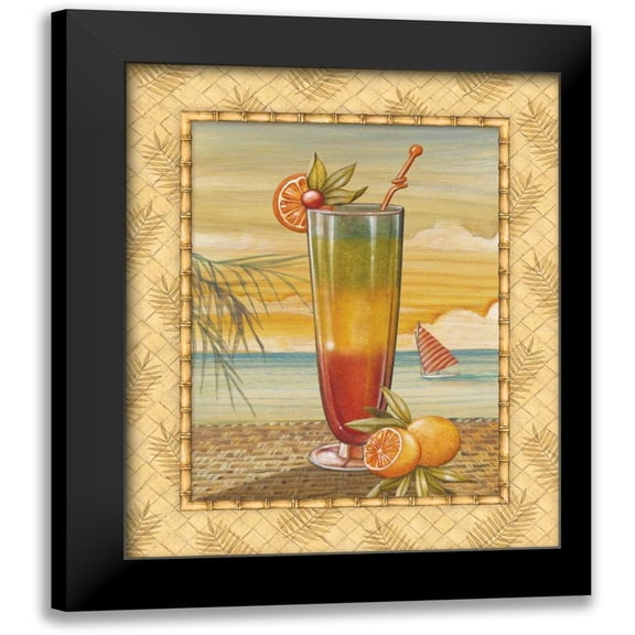 Audrey, Charlene 12x14 Black Modern Framed Museum Art Print Titled - Island Nectar II