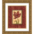 thumbnail image 1 of Audrey, Charlene 12x14 Gold Ornate Wood Framed with Double Matting Museum Art Print Titled - Red Passion II, 1 of 4