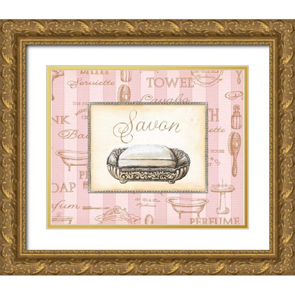 Audrey, Charlene 14x12 Gold Ornate Wood Framed with Double Matting Museum Art Print Titled - Beaute Feminine III